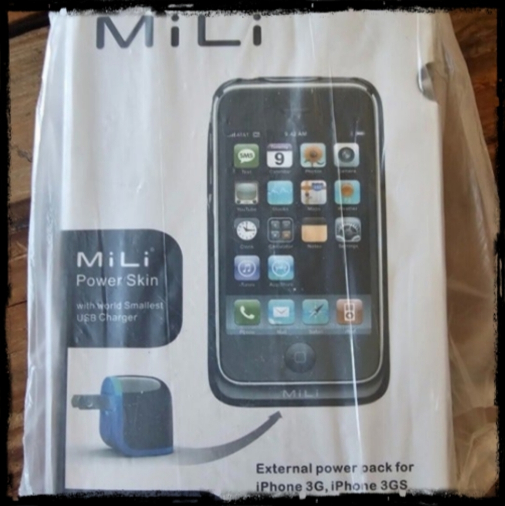 Mili Power Skin External Power Pack Iphone 3G, 3GS 1200mAh